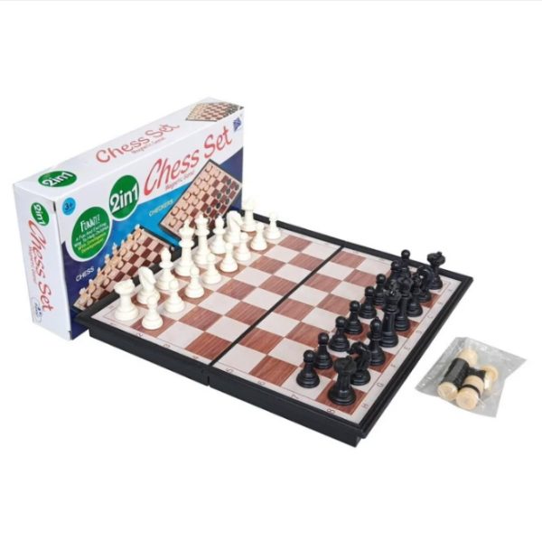 Magnetic Travel Chess and Checkers Set