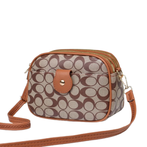 Signature Print Canvas Crossbody Bag